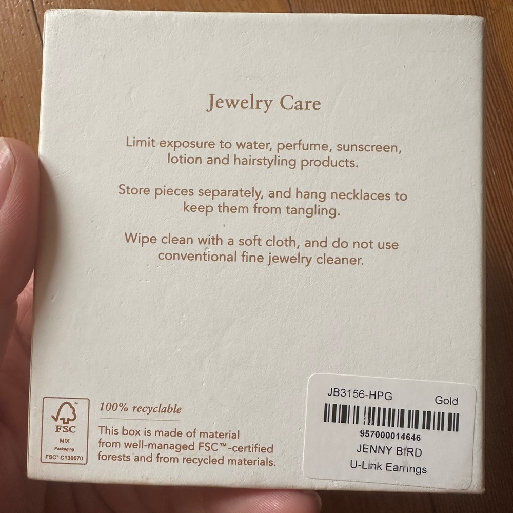 Jenny Bird Gold Mega U-Link Earrings - Picture 12 of 12